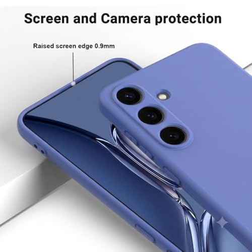 Image of Back Cover for Samsung Galaxy S25 5G | Full Camera Protection | Premium Liquid Silicon Case | Flexible Bumper Case for Samsung Galaxy S25 5G (Blue)