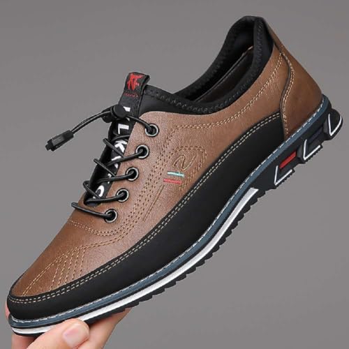 Image of Men's Oxford Business Casual Shoes Office Loafers Dress Comfort Driving Shoes