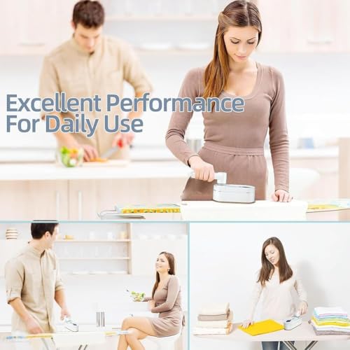 Steam Iron for Clothes, 1200W Travel Steamer for Clothes, 2-in-1 Handheld Steamer Iron Support Dry and Wet Ironing, 15s Fast Heat Up, 110ML Water Tank Capacity, 180° Rotatable, 100~120V by Ourano - Image 9