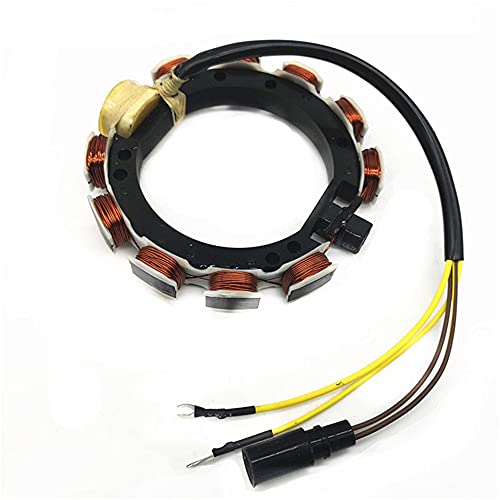 MOTOCEO Stator For Johnson Evinrude Outboard 9Amp 173-3536 583340 583536 763767 65 80 85 88 90 100 112 115HP 1988-1998 2Stroke 4/8Cylinder Cross Flow
