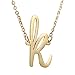 AOLO Initial Necklace K Letters Alphabet Jewelry 14k Gold