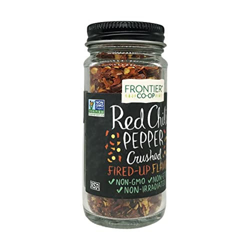 Frontier Chili Peppers Red Crushed (15,000 Heat Units), 1.2-Ounce Bottle #TOP5
