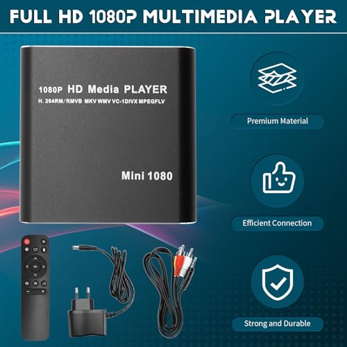 Lecteur multimédia Full HD 1080p compatible codec H.264 et RMVB - 5