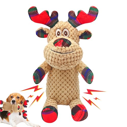 Juguete de peluche con sonido para perro estilo reno