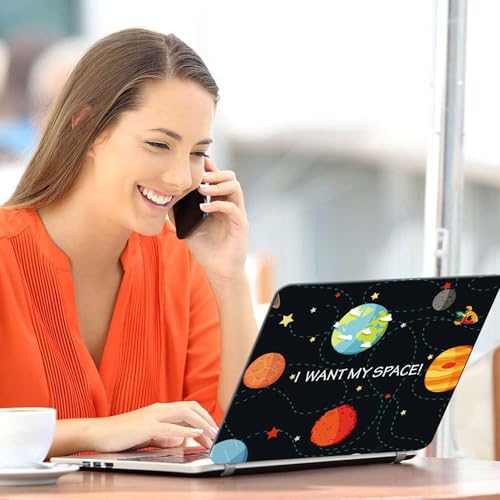 Image of Galaxsia I Want My Space Full Body Vinyl Laptop Skin /Sticker /Cover Upto 15.6 Inches Laptops Laminated-Removable-HD Quality Compatible for Hp-Dell-Sony-Lenovo-Asus etc.(15x10 Inches)