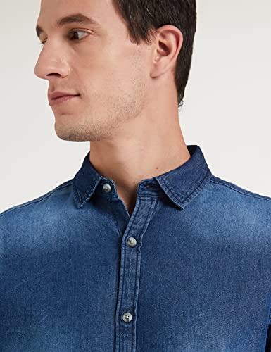 Image of Amazon Brand - INKAST Men's Slim Fit Denim Shirt