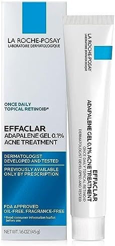 La Roche-Posay Effaclar Adapalene Gel 0.1% Acne Treatment, 1.6oz