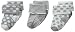 Jefferies Socks Unisex-Baby Newborn Baby Turn Cuff Socks 3 Pair Pack, Grey Heather, Newborn