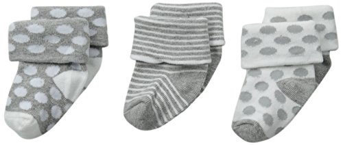 Image of Jefferies Socks Unisex-Baby Newborn Baby Turn Cuff Socks 3 Pair Pack