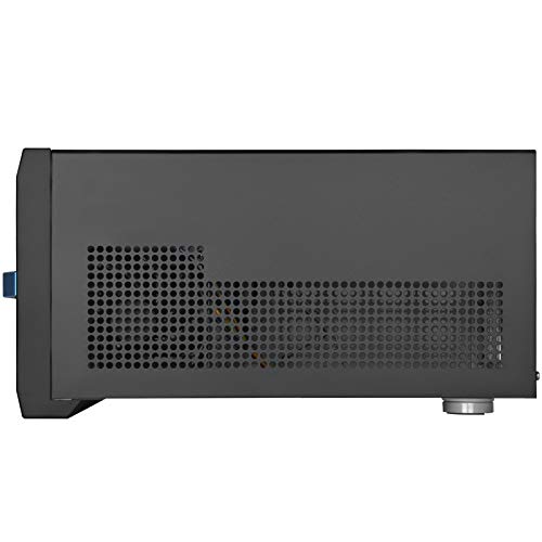 Gabinete para PC SilverStone Technology SST-SG12B-V2-USA, formato pequeño (SFF), compatible con Micro-ATX, panel frontal de aluminio, color negro miniatura 3