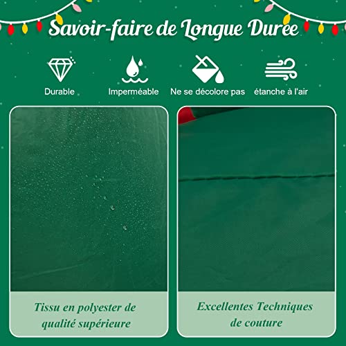 GOPLUS-Camion-Gonflable-de-Noel-de-270-cm-de-Long-avec-Pere-Noel-et-Cadeaux-Decoration-Noel-Exterieur-Eclairee-Pere-Noel-Gonflable-conduisant-Camion-transportant-des-Cadeaux GOPLUS Camion Gonflable de Noël de 270 cm de Long avec Père Noël et Cadeaux, Décoration Noel Extérieur Eclairée, Père Noël Gonflable conduisant Camion transportant des Cadeaux – Image 8