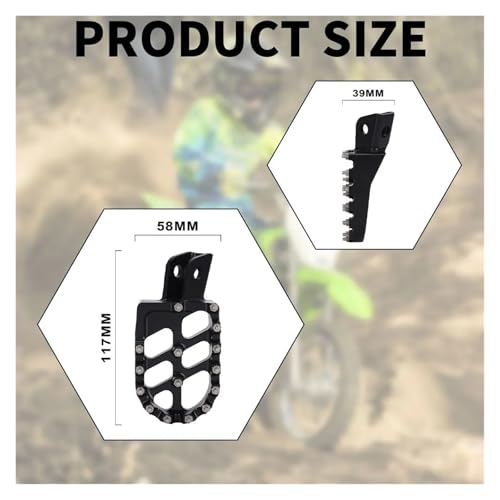 Repose-Pieds Moto KX 60 Pédale Idéale pour Sorties Cross et Terrains Boueux - 4
