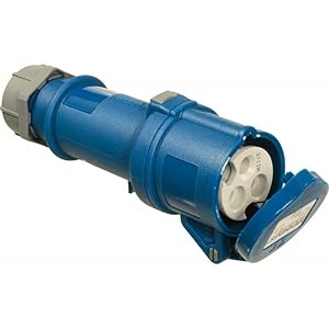 as – Schwabe Camping CEE-Kupplung Caravan, 230 V / 16 A Outdoor Kupplung mit Schraubanschlüssen, Tauschbarer Stecker für…