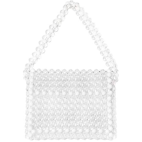 YIFEI Women Evening Wedding Party Acrylic Messenger Bags Shoulder Handbags, Clear, Medium Cover