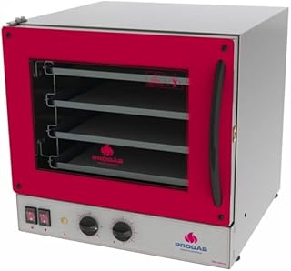 Forno turbo elétrico fast oven prp-004 plus vermelho - progas