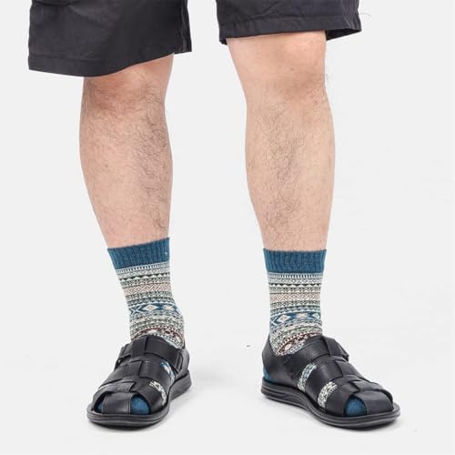 YMGSCC Genuine Leather Sandals New Men Shoes Comfortable and Deodorant Men's Sandals(Black,43) - Image 2