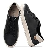 Project Cloud Tennis Shoes Womens Sneakers - Memory Foam Non Slip Fashion Ladies Shoes for Women Footwear - Lightweight Lace Up Comfortable Platform Sneakers (Paisley, BLK,7)