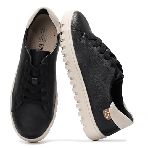 Project Cloud Tennis Shoes Womens Sneakers - Memory Foam Non Slip Fashion Ladies Shoes for Women Footwear - Lightweight Lace Up Comfortable Platform Sneakers (Paisley)