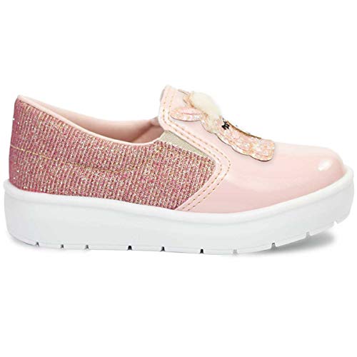 Tênis Slip On Infantil Lhama 81 (20, Rosa)