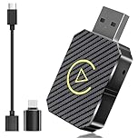 Adaptateur CarPlay sans Fil pour Apple iPhone, Adaptateur sans Fil carplay avec câble d'extension USB & USB-C/Type-C, Compatible avec Les Voitures à partir de 2016 et Phone iOS 10+