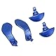 4 Stück Game Controller Rückpaddel, Metall Rückseitentasten für Edge Wireless Controller, Edelstahl Controller Rückauslöser Sperrtaste (Blau)