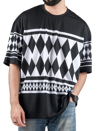 Image of ComicSense.xyz Unisex Tokyo Revengers Anime Oversized T Shirts for Men and Women, Draken Pattern Printed Drop Shoulder Tshirt