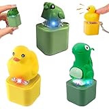 【Conception réaliste des sons d'animaux】Ce joli jouet anti-stress en forme de porte-clés offre une expérience sensorielle ludique à chaque pression : il émet un son unique, comme le coassement d'une grenouille, associé à des lumières LED vives et amusantes, créant une expérience audiovisuelle apaisante qui vous divertira pendant des heures.