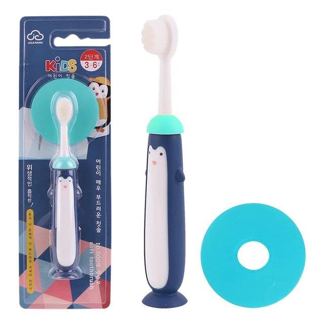 Elecart 1 Piece Toothbrush for Baby, Toddlers & Kids with Ultra Soft 10,000 Bristles & Anti Choking Shield for baby Gum Care-Multicolor-picture-27