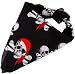 Produktbild cama24com Piraten-Party Bandanas Kopftücher 12 Stück mit Totenkopf-Motiv für Kindergeburtstag und Mottoparty mit Palandi® Sticker