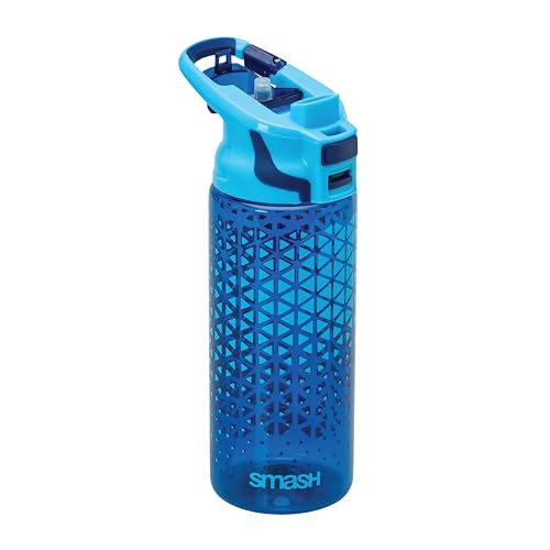 Smash Hydro Chugger Water Bottle, Blue Triangles, 500 ml Capacity