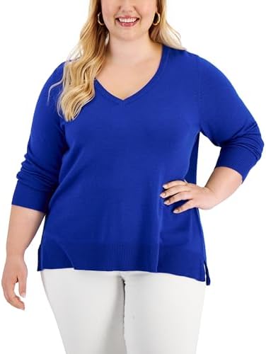 Plus Size V Neck Sweater