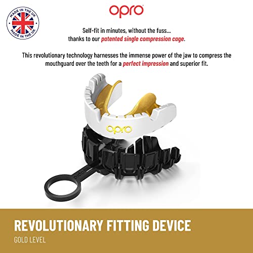 Opro Gold Level Ufc Braces Mouthguard, Adults And Junior Sports Mouth Guard, Featuring Revolutionary Fitting Technology For Ufc, Boxing, Mma, Martial Arts, Bjj And All Contact Sports (Black) #TOP2