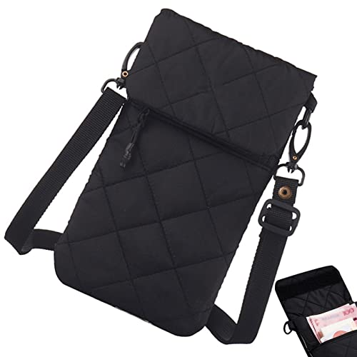 Raxove Sac à bandoulière pour téléphone Portable - Sac pour téléphone à bandoulière en Polyester et Soie,Sac à bandoulière Anti-poussière pour la randonnée, Le Cyclisme, la Course, Le vélo Cover