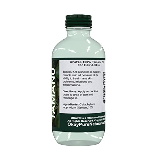 Okay 100% Pure Naturals Tamanu Oil 1Oz/30Ml #TOP2