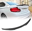 TGFOF Echte Carbon Kohlefaser Heckspoiler für BMW F22 F87 M2 220i 228i 230i M235i M240i Coupé 14-19 Auto Kofferraumdeckel Spoiler Flügel Lippe M4V-Typ