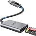 Produktbild uni SD Kartenleser aus Aluminium, USB C SD/Micro SD Card Reader [Thunderbolt 3] USB C Kartenlesegerät kompatibel für iPhone 15 Serien, MacBook Pro/Air, iPad Air, Samsung Galaxy S23/S20, Surface Book2