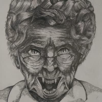 Somethings Up with Grandma (Edna's stamp of Extra Spooky)