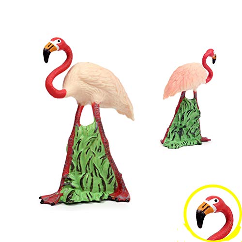 FLORMOON Figure di Uccelli Realistico Fenicottero