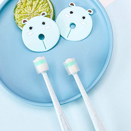 STOBOK Escova de Dente Infantil Escova de Silicone para Treinamento Com Cerdas Extramacias Escova de