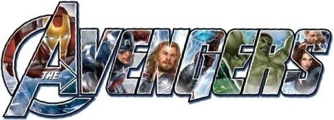 4 Inch Avengers Characters Logo Decal Iron Man Captain America Thor Hulk Black Widow Hawkeye Marvel Comics Removable Peel Self Stick Vinyl Wall Sticker Art Kids Room Home Decor 4 X 1 1/2 Inch Tall #TOP17