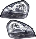 GERLJ Vorderlichter Scheinwerfer Montage für Hyundai Für Tucson 2005-2010 1 paar Front Stoßstange(Pair black)