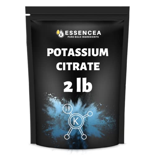 Potassium Citrate Powder 2LB by Essencea Pure Bulk Ingredients | 100% Potassium Citrate | Premium Quality Supplement (32 Ounces) [Packaging May Vary]