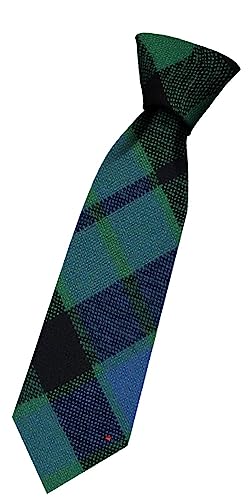 I LUV LTD Boys All Wool Tie Woven And Made in Scotland in MacKay Ancient Tartan