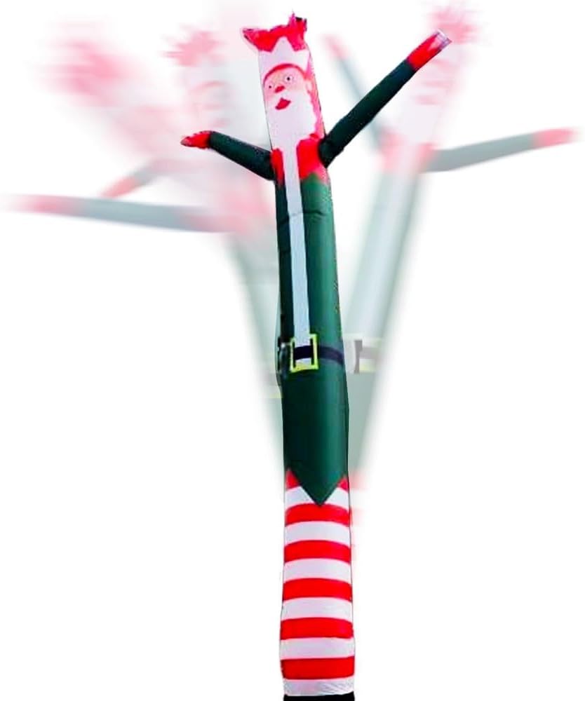 Inflatable Tube Man Blow Up Sky Puppet Dancer 20ft (no Blower) Funny Wacky Santa Claus for Christmas Business Outdoor Advertisement Yard Decorations