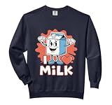 I Love Milk Heart Milk Lover - I LOVE HEART MILK Kids Comfort Colors Adult Sweatshirt