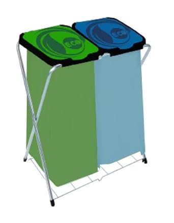 artex Eco Globe 2 Seater Waste Bin with Grid