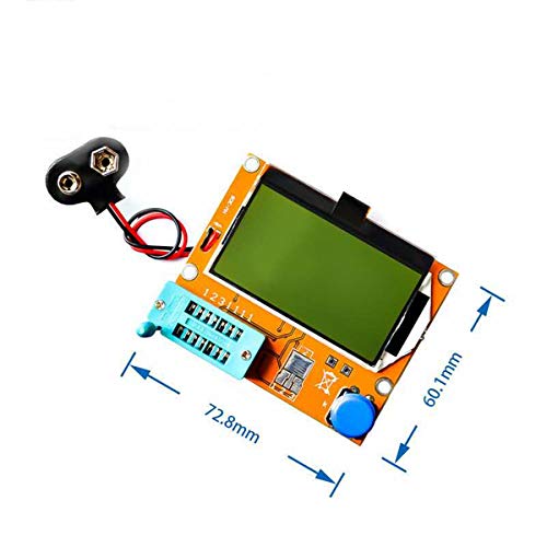 Image of FainWan Multifunction LCR-T4 Mega328 Transistor Tester Diode Triode Capacitance ESR Meter MOS PNP /NPN M328 with Inductance Capacitor ESR Testing Function Green Backlight LCD Display