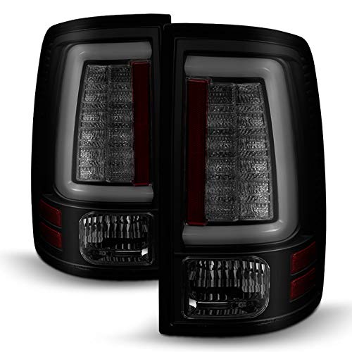 Akkon - For 2009-2018 Dodge Ram Pickup Truck Black Smoked Led Light Lube V2 Tail Lights Rear Brake Lamps Pair #TOP1