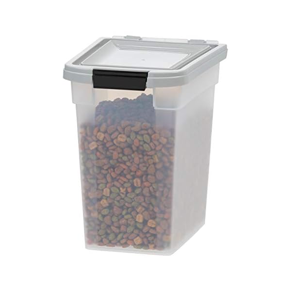 IRIS USA 10 Lbs / 12.75 Qt WeatherPro Airtight Pet Food Storage