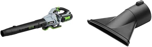 EGO Power+ Paquete de soplador de hojas inalámbrico de 650 CFM de velocidad variable de 56 voltios con boquilla plana